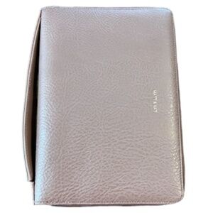 Matt & Nat Leather Travel Organizer Hand Strap Bag 9" Pink Passport Preppy Artsy